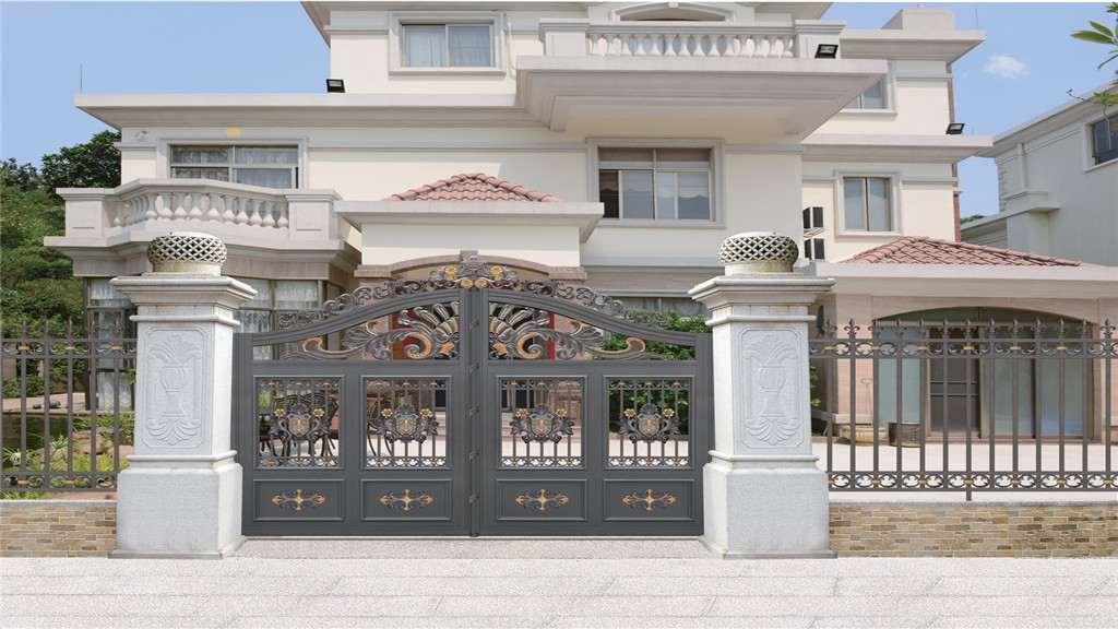 别墅围墙庭院大门虽然款式很多，但它的安装方式你知道吗？