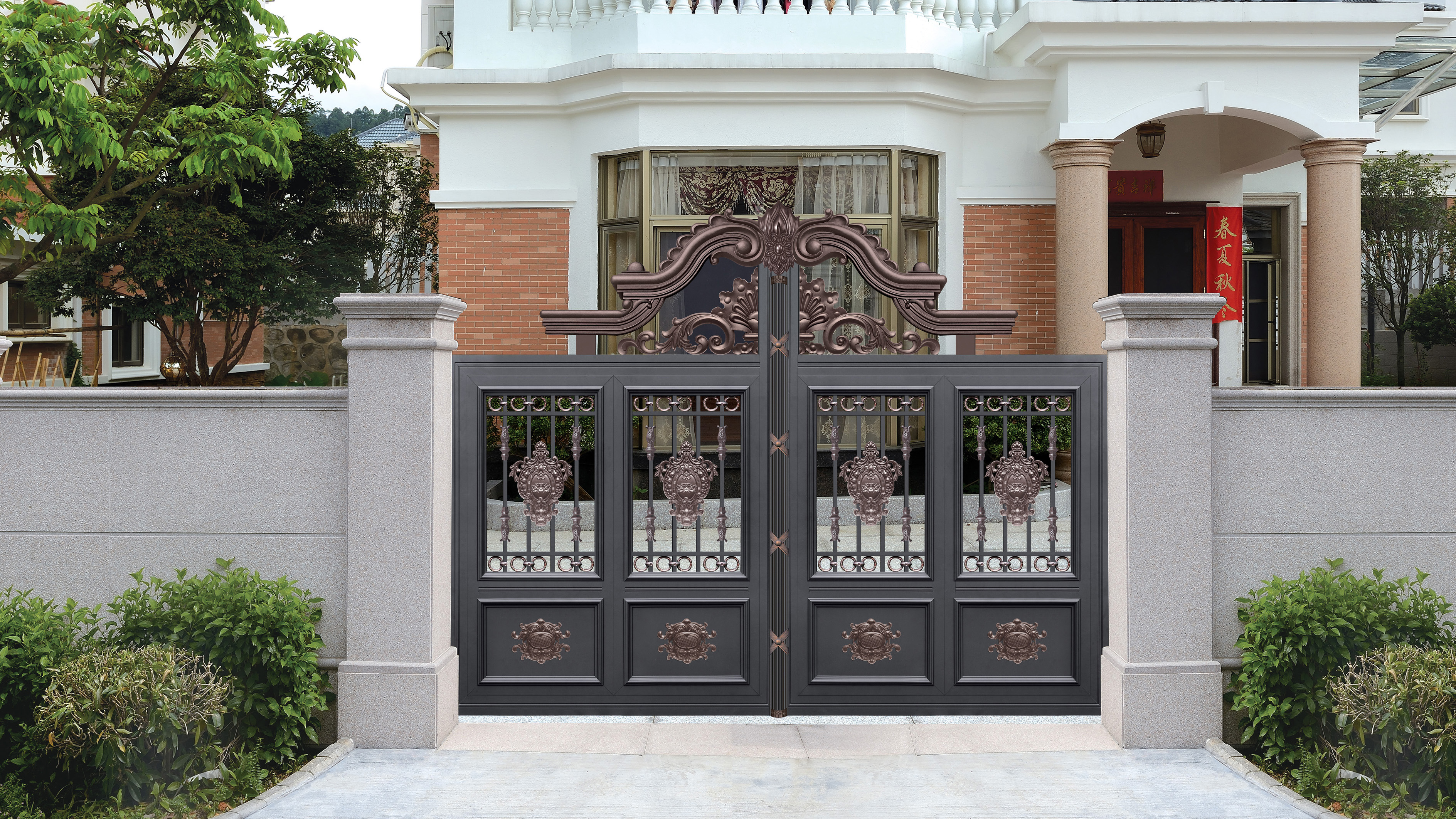 铝艺庭院门的特点与优点，看完快自己安装一扇！